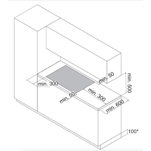 VGRADNA PLOŠČA Z NAPO SICCABO INTEGRALE EVO Z INTEGRIRANO NAPO