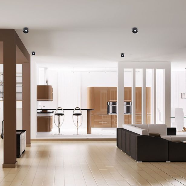 VGRADNA STROPNA SVETILKA MILAGRO BALI ČRNA ML0060 OKROGLA