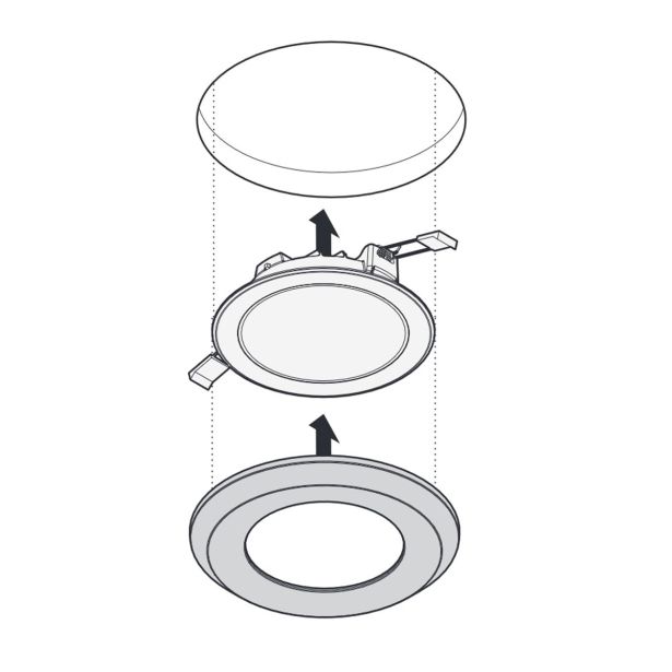 VGRADNA STROPNA SVETILKA TRILUX 2325 G3 C05 OA LED 20/14/08/ML-8MC ET
