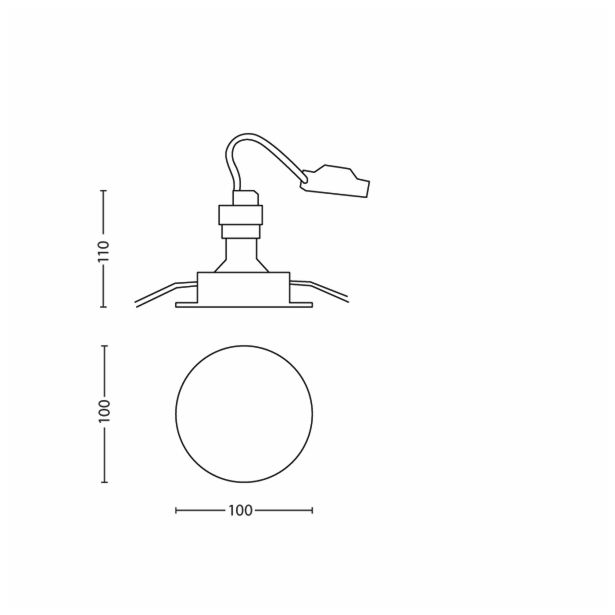 LED ZUNANJA VGRADNA SVETILKA PHILIPS FRESCO 2W