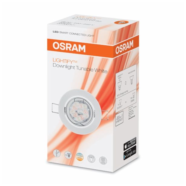 VGRADNI LED PANEL OSRAM LIGHTIFY DOWNLIGHT TW 6.6W 230V FI 8.2CM