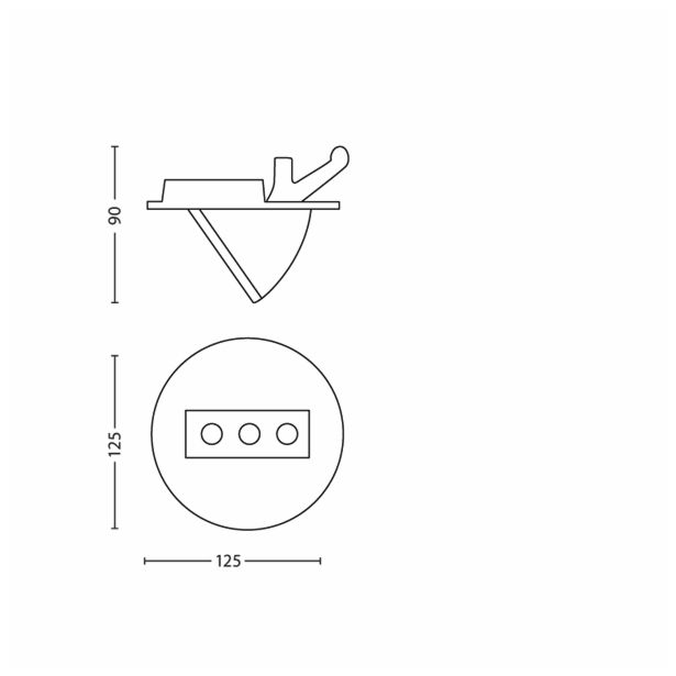 VGRADNI LED REFLEKTOR PHILIPS SKYON 1X6.5W LED 57989/17/16 NIKELJ