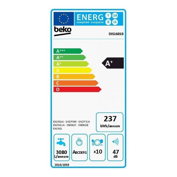 VGRADNI POMIVALNI STROJ BEKO DIS 16010