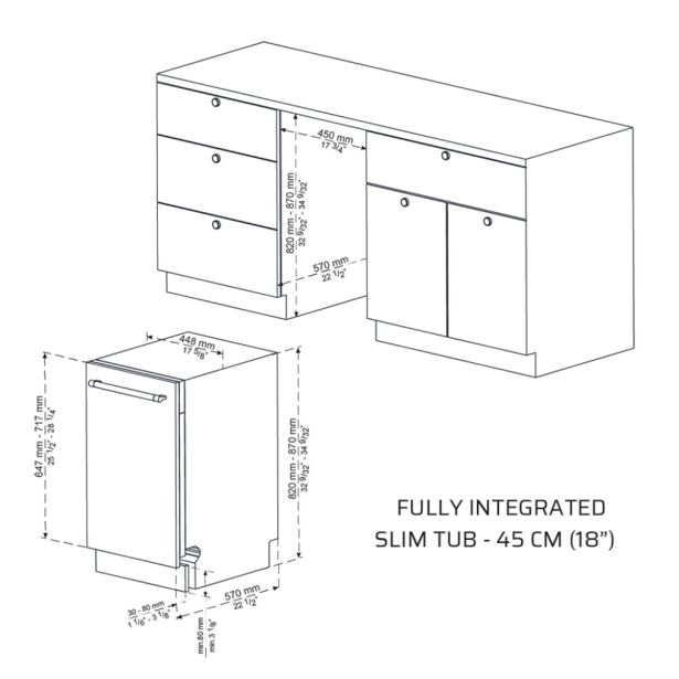 VGRADNI POMIVALNI STROJ VOX GSI10S27T3E