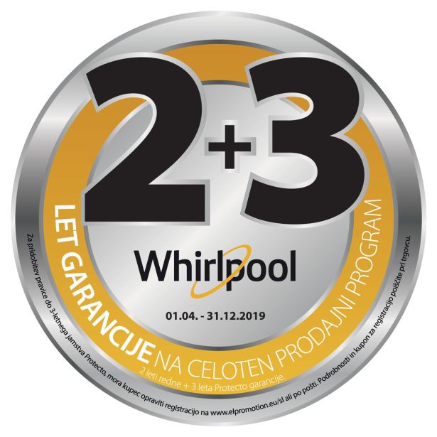 WHIRLPOOL POMIVALNI STROJ VGRADNI WIO 3T133 DEL