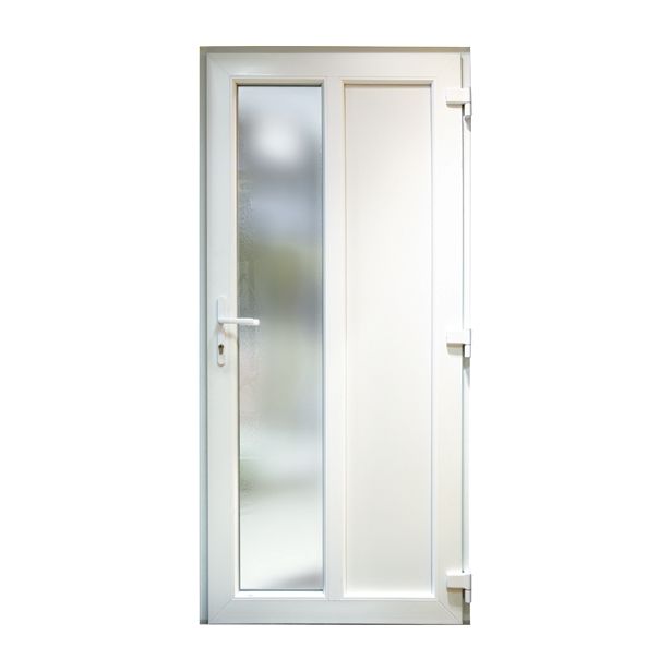 VHODNA PVC VRATA SIBAU ECONOMIC MERKUR BELA 110X210 CM D