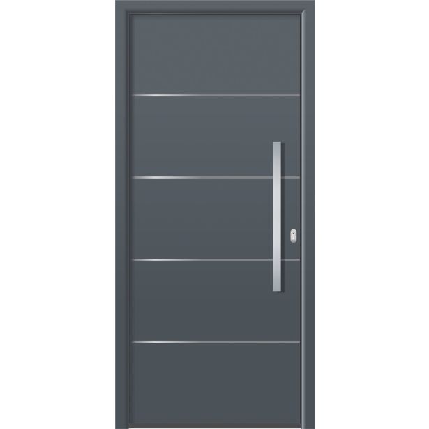 VHODNA VRATA, ALU INLES TREND AT 265A ANTRACIT 1000X2150 MM L