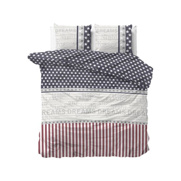 POSTELJNINA VITAPUR FAMILY VICTORIA 50X70/200X200 CM MODRA