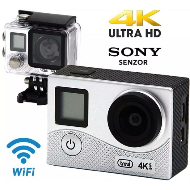 VIDEOKAMERA TREVI GO 2500-4K SREBRNA