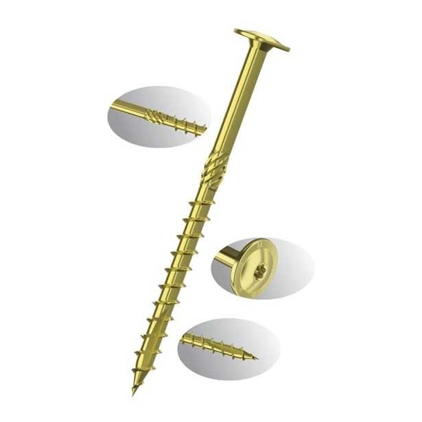 VIJAK ZA LESENE KONSTRUK. 8X160/96 A2F TX 40 S PRIROBNICO