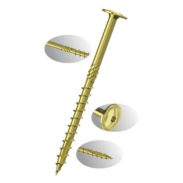 VIJAK ZA LESENE KONSTRUK. 8X80/48 A2F TX 40 S PRIROBNICO