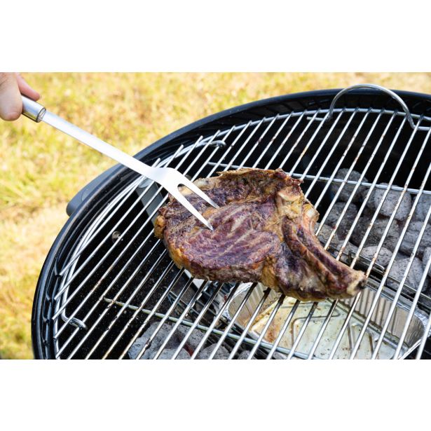 PRIPOMOČEK ZA PEKO NATERIAL VILICE ZA ŽAR ALPHA NERJAVNO JELKO