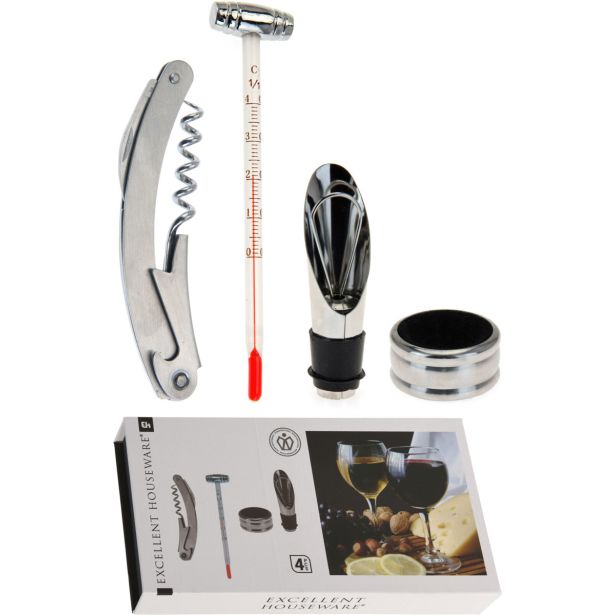 KUHINJSKI PRIPOMOČEK VINSKI SET 4 DELNI
