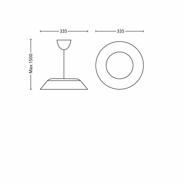 VISEČA KUHINJSKA SVETILKA PHILIPS FADO 1X4.5W LED 40898/87/16 SIVA
