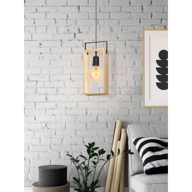 VISEČA SVETILKA-LESTENEC EGLO FAMBOROUGH 1XE27 LES