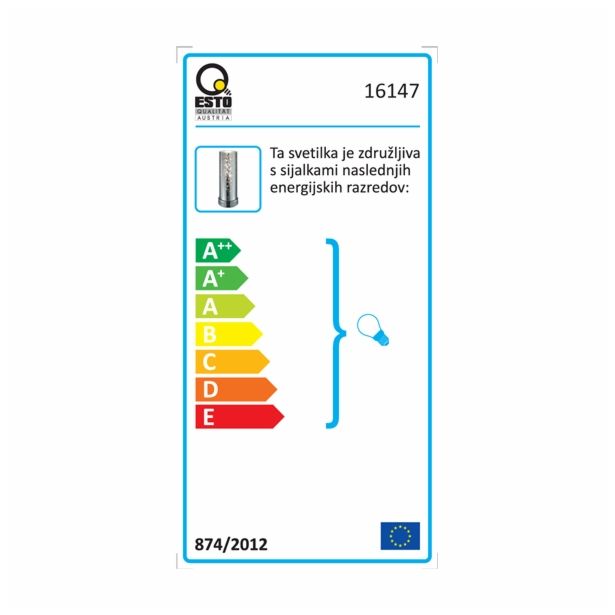 VISEČA SVETILKA-LESTENEC ESTO STELLAR 1X60W E27