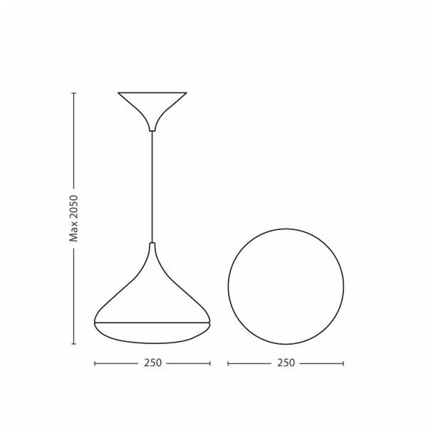 VISEČA SVETILKA-LESTENEC PHILIPS FRIENDS 1X15W E27 40759/53/16 ORANŽNA