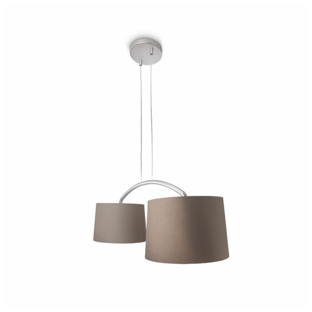 VISEČA SVETILKA-LESTENEC PHILIPS SELLA 2X23W E27 42259/26/16 SIVA