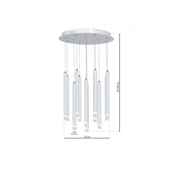 VISEČA SVETILKA MILAGRO ALBA 12W LED ML228