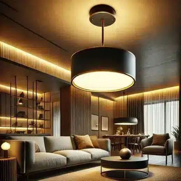 VISEČA SVETILKA MILAGRO BEN ČRNO-ZLATA 60W MLP7021