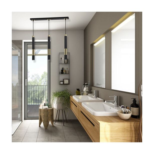 VISEČA SVETILKA MILAGRO DALLAS ZLATA 3X MINIGU10 MLP6547