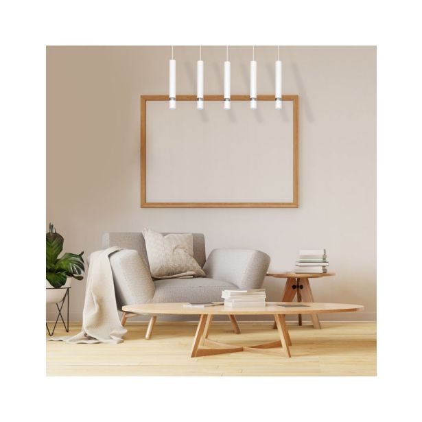 VISEČA SVETILKA MILAGRO JOKER BELA/KROM 5XGU10 MLP1412