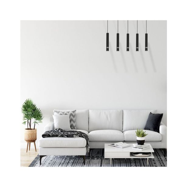 VISEČA SVETILKA MILAGRO JOKER ČRNA/KROM 5XGU10 MLP1417