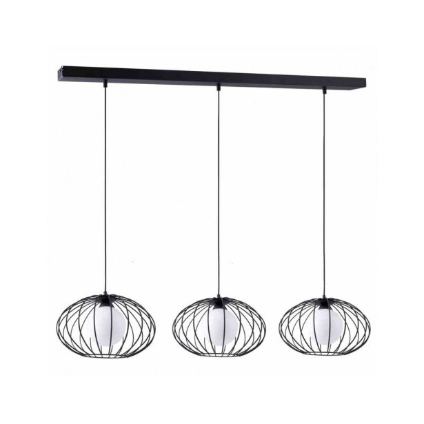 VISEČA SVETILKA MILAGRO KRONOS BLACK 3XE14 MLP4424