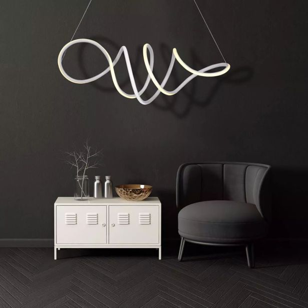 VISEČA SVETILKA MILAGRO LOCA ČRNA 56W LED ML5756