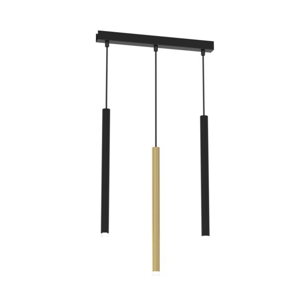 VISEČA SVETILKA MILAGRO MONZA MEDENINA 3XG9 LED MLP8841