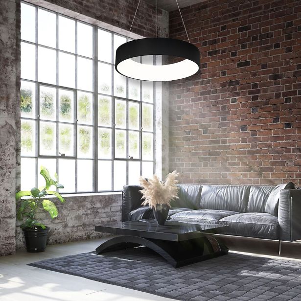 VISEČA SVETILKA MILAGRO OHIO ČRNA 24W LED ML6358