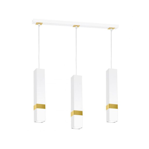 VISEČA SVETILKA MILAGRO VIDAR BELA/ZLATA 3XGU10 MLP6276