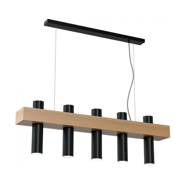 VISEČA SVETILKA MILAGRO WEST ČRNA 5XGU10 MLP5511