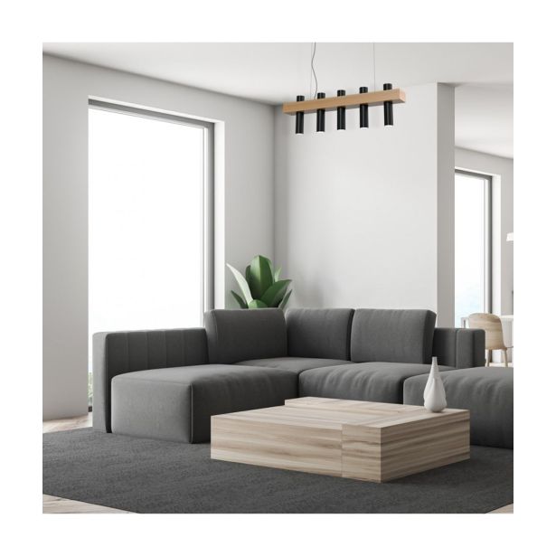 VISEČA SVETILKA MILAGRO WEST ČRNA 5XGU10 MLP5511