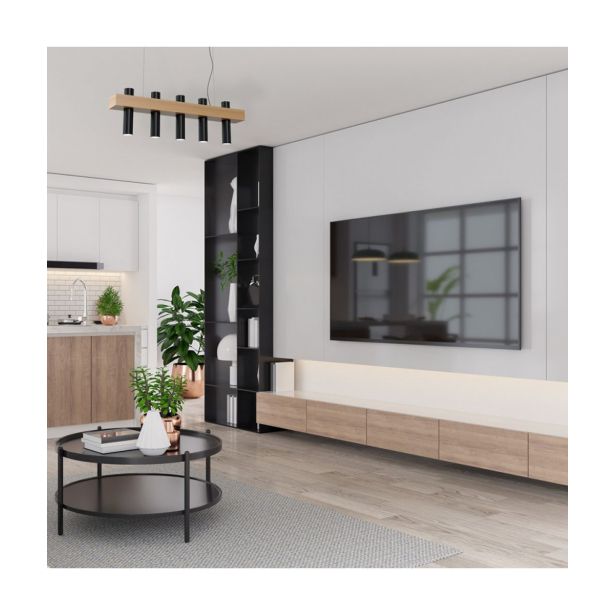 VISEČA SVETILKA MILAGRO WEST ČRNA 5XGU10 MLP5511