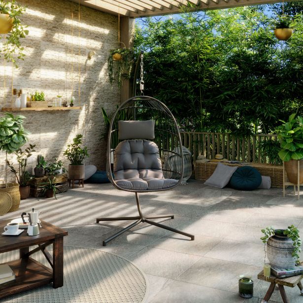 VRTNA GUGALNICA VISEČI STOL SIMPLE POLNO ZLOŽLJIV SISTEM