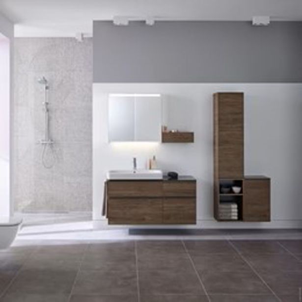 VISOKA OMARICA GEBERIT SELNOVA SQUARE 118X36X30 OREH - HICKORY