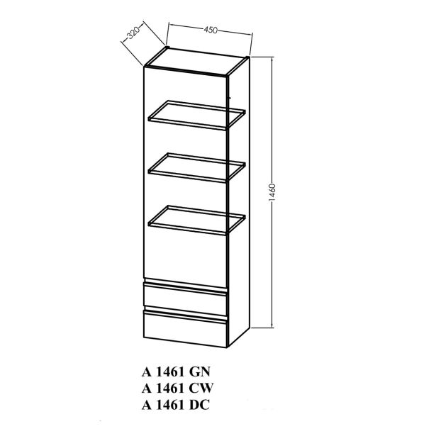 VISOKA OMARICA KOLPA SAN A 1461 DC ALEXIS
