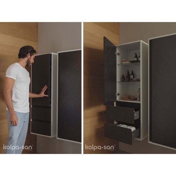 VISOKA OMARICA KOLPA SAN P 1301 BLACK STONE