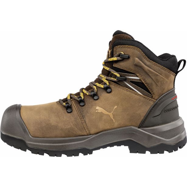 VISOKI DELOVNI ČEVLJI PUMA IRON HD BROWN MID S3S RJAVI ŠT. 47