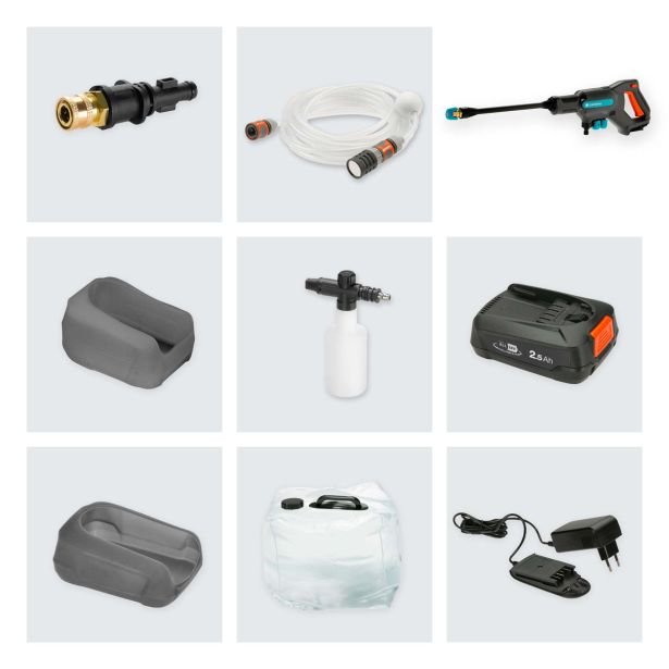 VISOKOTLAČNI ČISTILNIK GARDENA AQUACLEAN 24/18 V SET P4A