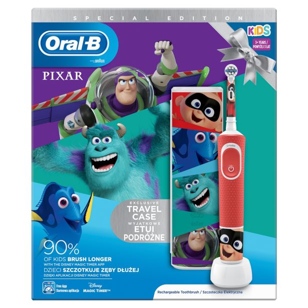 ELEKTRIČNA ZOBNA ŠČETKA VITALITY D100 PIXAR+TRAVEL CASE 2020