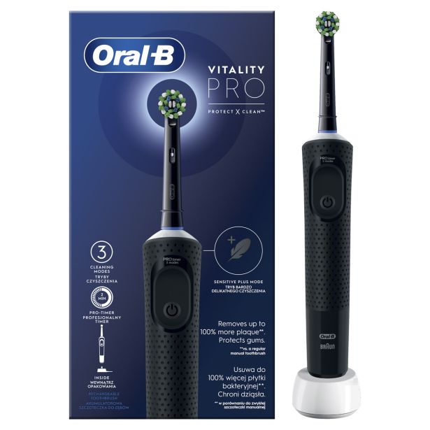 ELEKTRIČNA ZOBNA ŠČETKA ORAL-B VITALITY D103 PRO ČRNA