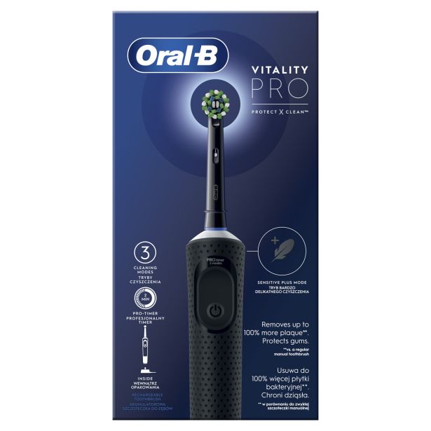 ELEKTRIČNA ZOBNA ŠČETKA ORAL-B VITALITY D103 PRO ČRNA