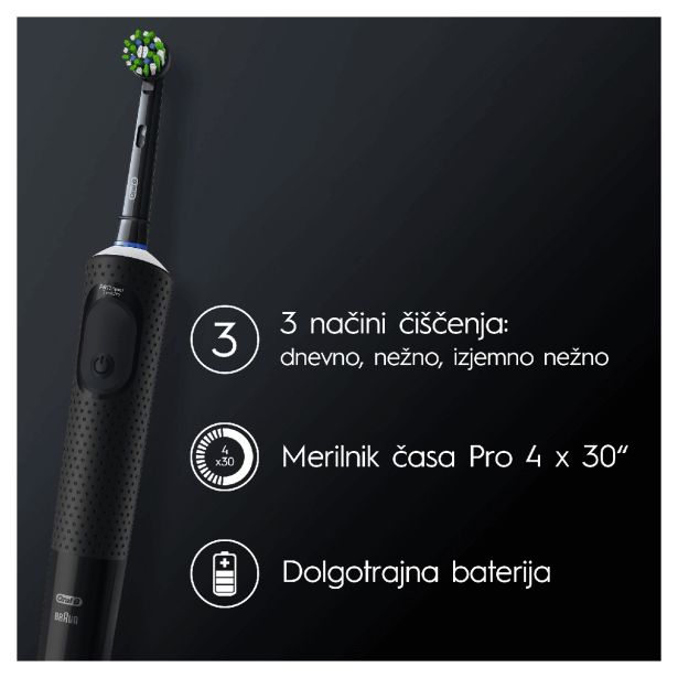 ELEKTRIČNA ZOBNA ŠČETKA ORAL-B VITALITY D103 PRO ČRNA