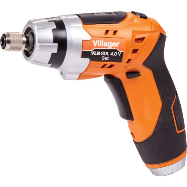 AKUMULATORSKI VIJAČNIK VILLAGER VLN SDL 4.0 SET