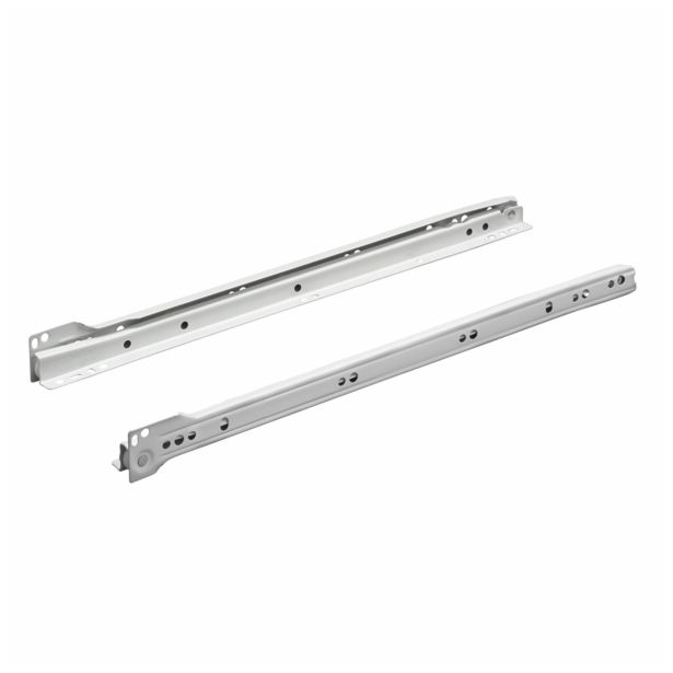 VODILO ZA PREDAL HETTICH DIY 500 MM, BELO, 20 KG PAR=2 KOS
