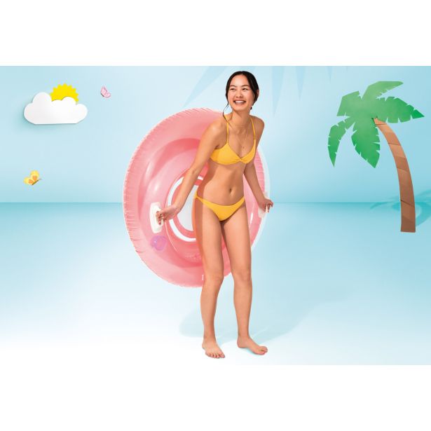 VODNA BLAZINA INTEX NAPIHLJIV OBROČ S SEDEŽEM 119 CM, SORTIRANO