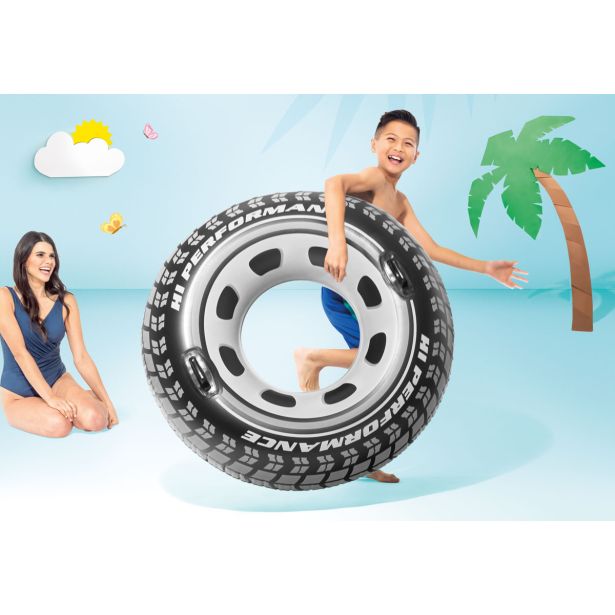 VODNA BLAZINA INTEX OBROČ MONSTER Z ROČAJI STAROST 9+ LET