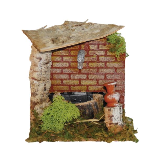 DODATEK ZA JASLICE EUROMARCHI VODNJAK 13X13X15 CM DELUJOČI